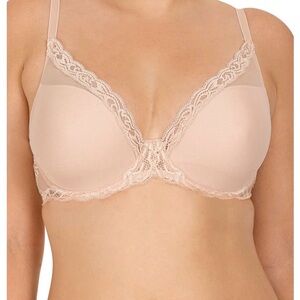 Natori Lace Trim Bra in Blush